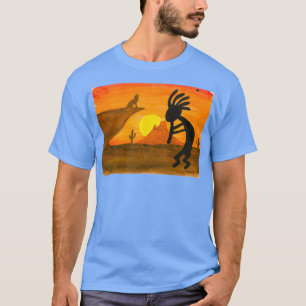 T-shirt Coucher de soleil Kokopelli