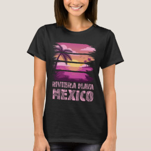 T-shirt Coucher de soleil Mexique Riviera Maya Vacances d'