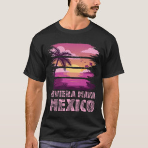 T-shirt Coucher de soleil Mexique Riviera Maya Vacances d'