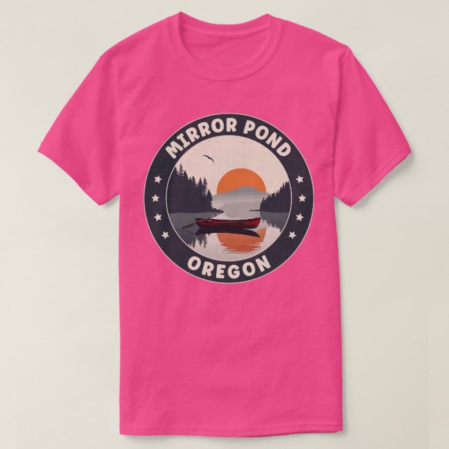 T-shirt Coucher de soleil Mirror Pond Oregon (Design devant)