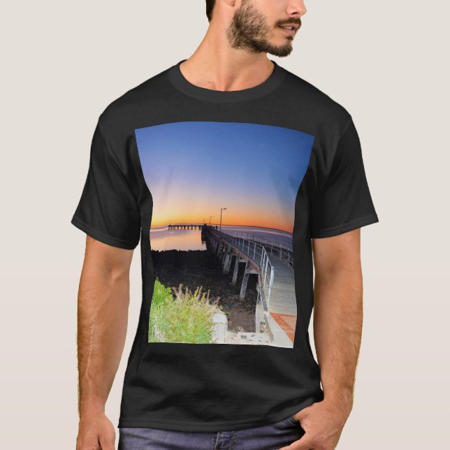 T-shirt Coucher De Soleil Opal : Couchage De Soleil Sur Un (Devant)