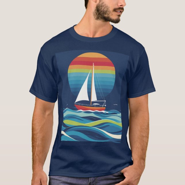 T-shirt Coucher de soleil paisible ! (Devant)