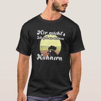 T-shirt Coucher de soleil poulet effronté Geh Zu Meine Hüh