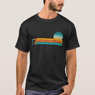 T-shirt Coucher de soleil rétro 77