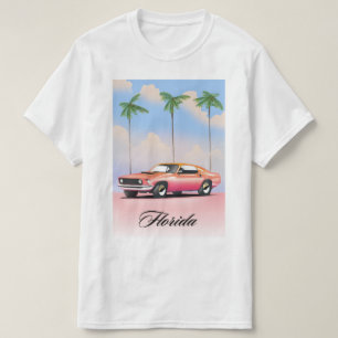 T-shirt Coucher de soleil rose Floride
