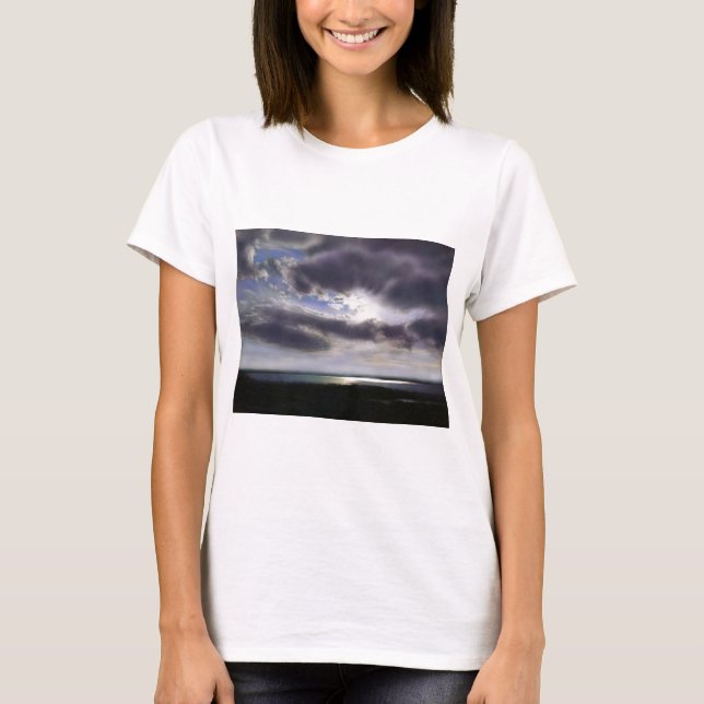 T-shirt Coucher de soleil sur le lac (Devant)