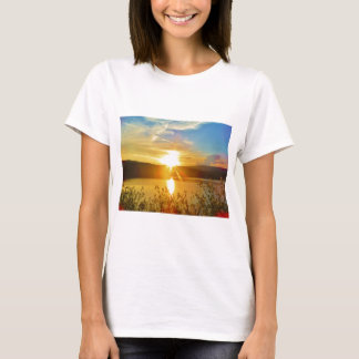 T-shirt Coucher de soleil sur le lac Arrowhead