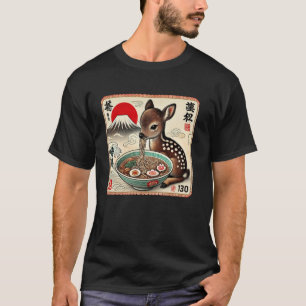T-shirt Coucher de soleil sur le mont Fuji japonais Timbre