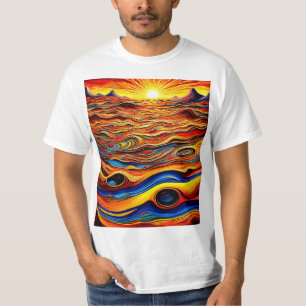 T-shirt Coucher de soleil sur le paysage désertique 2