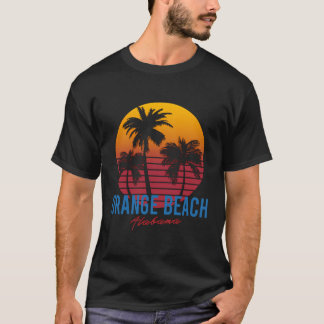 T-shirt Coucher de soleil sur les palmiers de Orange Beach