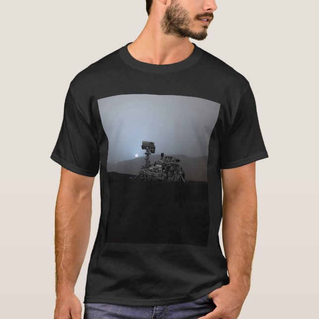 T-shirt Coucher de soleil sur Mars Curiosity (Devant)
