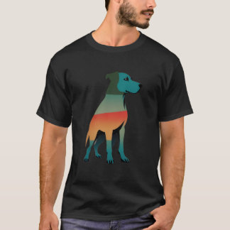 T-Shirt Coucher de soleil sur un chien hongrois