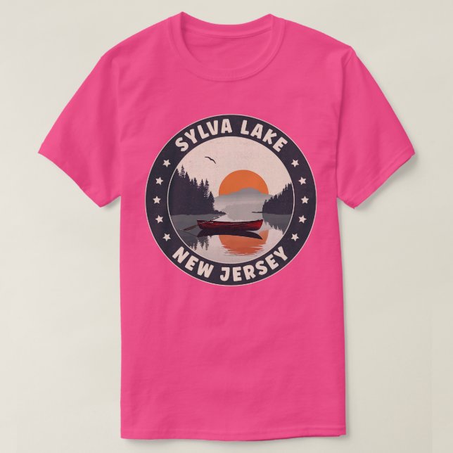 T-shirt Coucher de soleil Sylva Lake New Jersey (Design devant)
