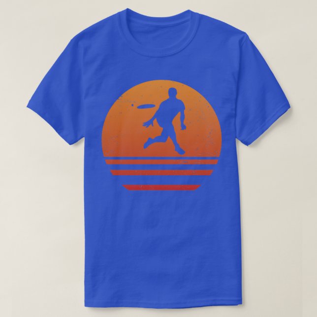 T-shirt Coucher de soleil ultime Frisbee Retro (Design devant)