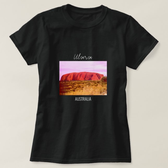 T-shirt Coucher de soleil Uluru Voyage en Australie Centra (Design devant)