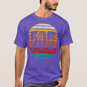 T-shirt Coucher de soleil Vintage 505 en détresse Code rég