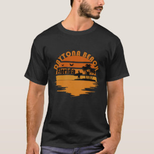 T-shirt Coucher de soleil vintage à Daytona Beach Floride