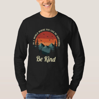 T-shirt Coucher de soleil vintage bienveillant