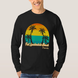 T-shirt Coucher de soleil vintage Fort Lauderdale Beach FL
