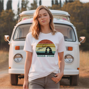 T-shirt Coucher de soleil vintage - Moab Utah - Parc natio