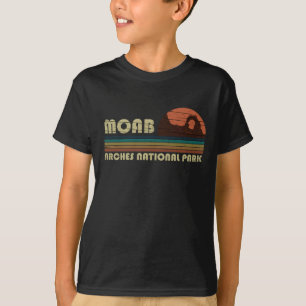 T-shirt Coucher de soleil vintage Moab Utah - Parc nationa
