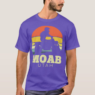 T-shirt Coucher de soleil Vintage Moab Utah Quadbike