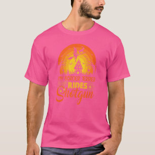 T-shirt Coucher de soleil vintage Mon Border Terrier Dog f