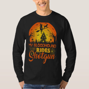 T-shirt Coucher de soleil vintage Mon sanglier Ride de chi