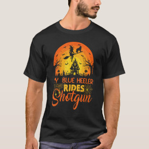 T-shirt Coucher de soleil vintage My Blue Heeler Dog Ride