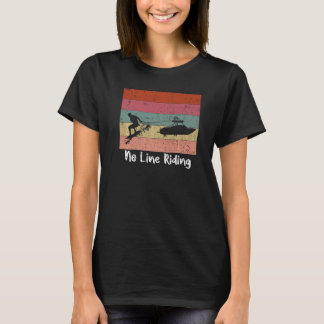 T-shirt Coucher de soleil vintage rétro sans ligne planche