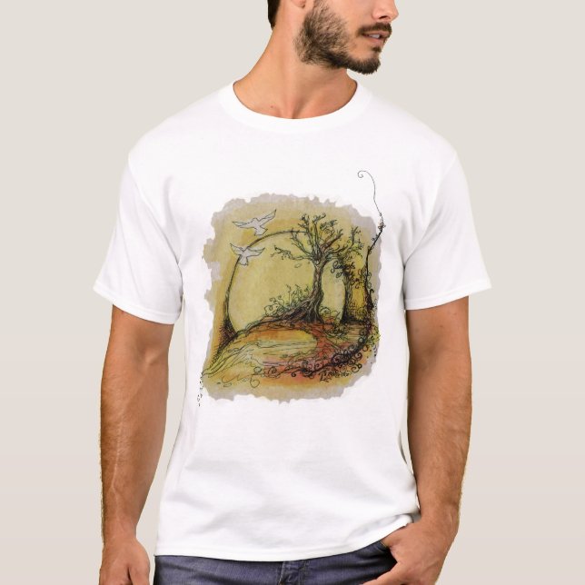 T-shirt coucher du soleil (Devant)