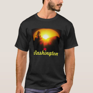 T-shirt Coucher du soleil de l'état de Washington