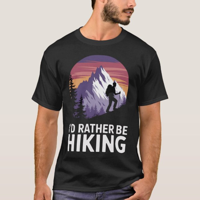 T-shirt Coucher du soleil de montagne (Devant)