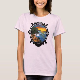 T-shirt Coucher du soleil de Na Pali de "Hanakapiai" -