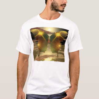 T-shirt Coucher du soleil de papillon