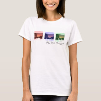 T-shirt Coucher du soleil de saule