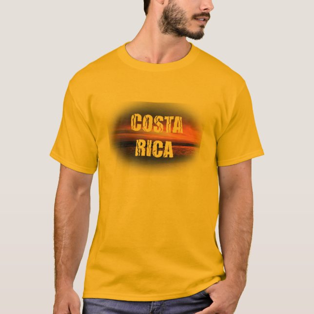 T-shirt Coucher du soleil du Costa Rica (Devant)