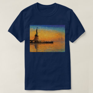 T-shirt Coucher du soleil en île de liberté