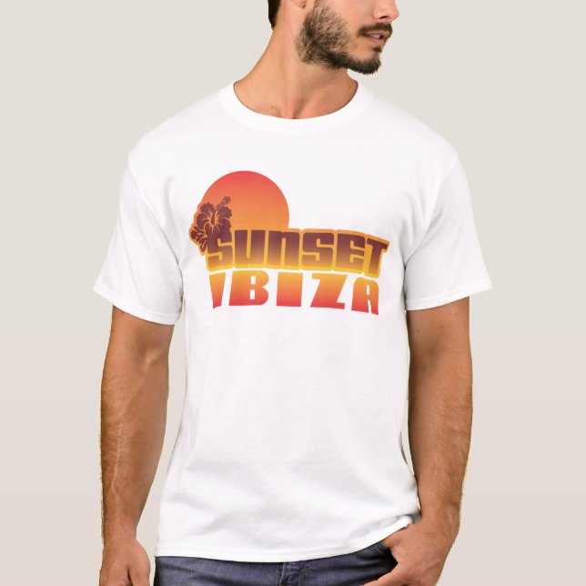 T-shirt Coucher du soleil Ibiza (Devant)