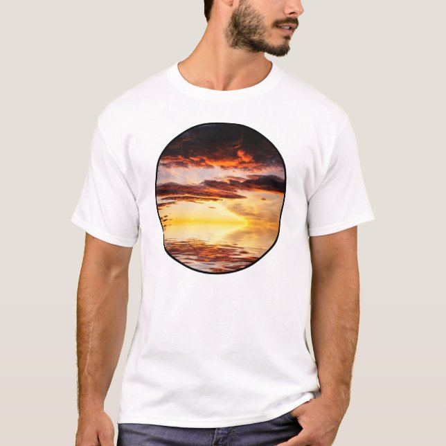 T-shirt Coucher du soleil norvégien (Devant)