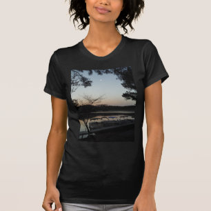 T-shirt Coucher le soleil, lever la lune sur le lac Arrowh