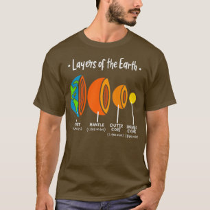 T-shirt Couches De La Terre Géologie Cadeau Géologue Great