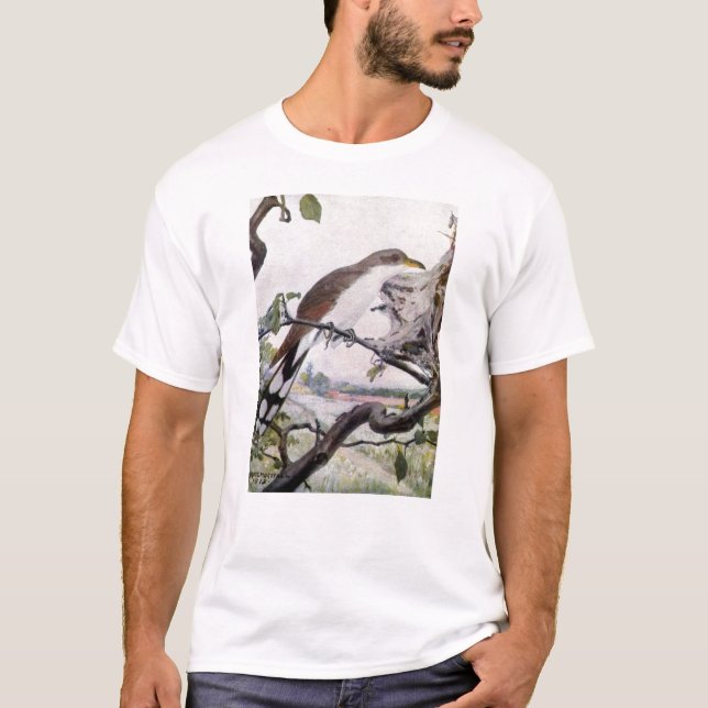 T-shirt coucou et chenilles de tente Jaune-affichés (Devant)