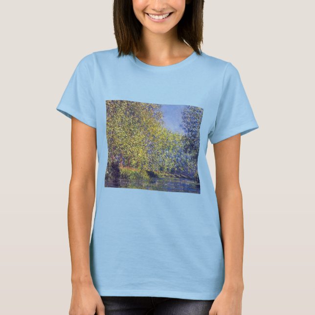 T-shirt Coude de l'Epte près de Giverny par Claude Monet (Devant)