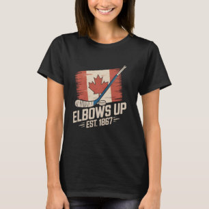 T-shirt Coudes En L'air Canada Établis 1867 Fier Canadien