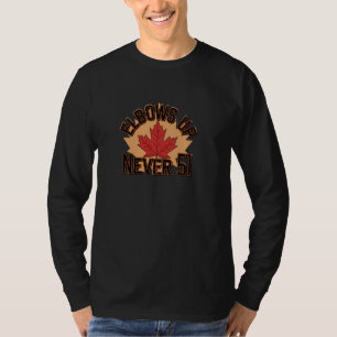 T-shirt Coudes levés Never51 Canada Vrai Nord Fort Gratuit
