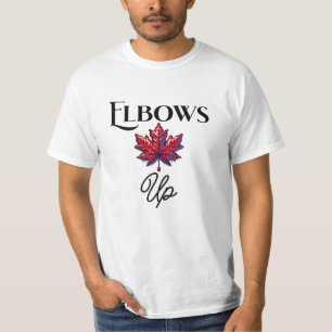 T-shirt Coudes Pixel Art Up   Le soutien du Canada et Ally