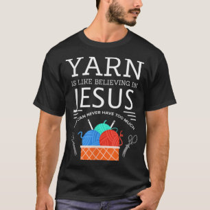 T-shirt Coudre Jésus Quilting Yarn Aiguille chrétienne