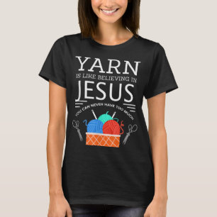 T-shirt Coudre Jésus Quilting Yarn Aiguille chrétienne