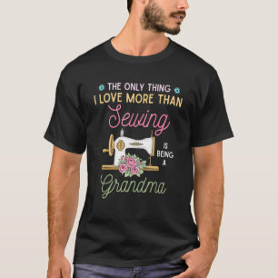 T-shirt Coudre L'Eau Grand-Mère Être Une Grand-Mère Coudre